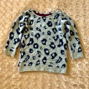 Leopard Print Toddler Sweater